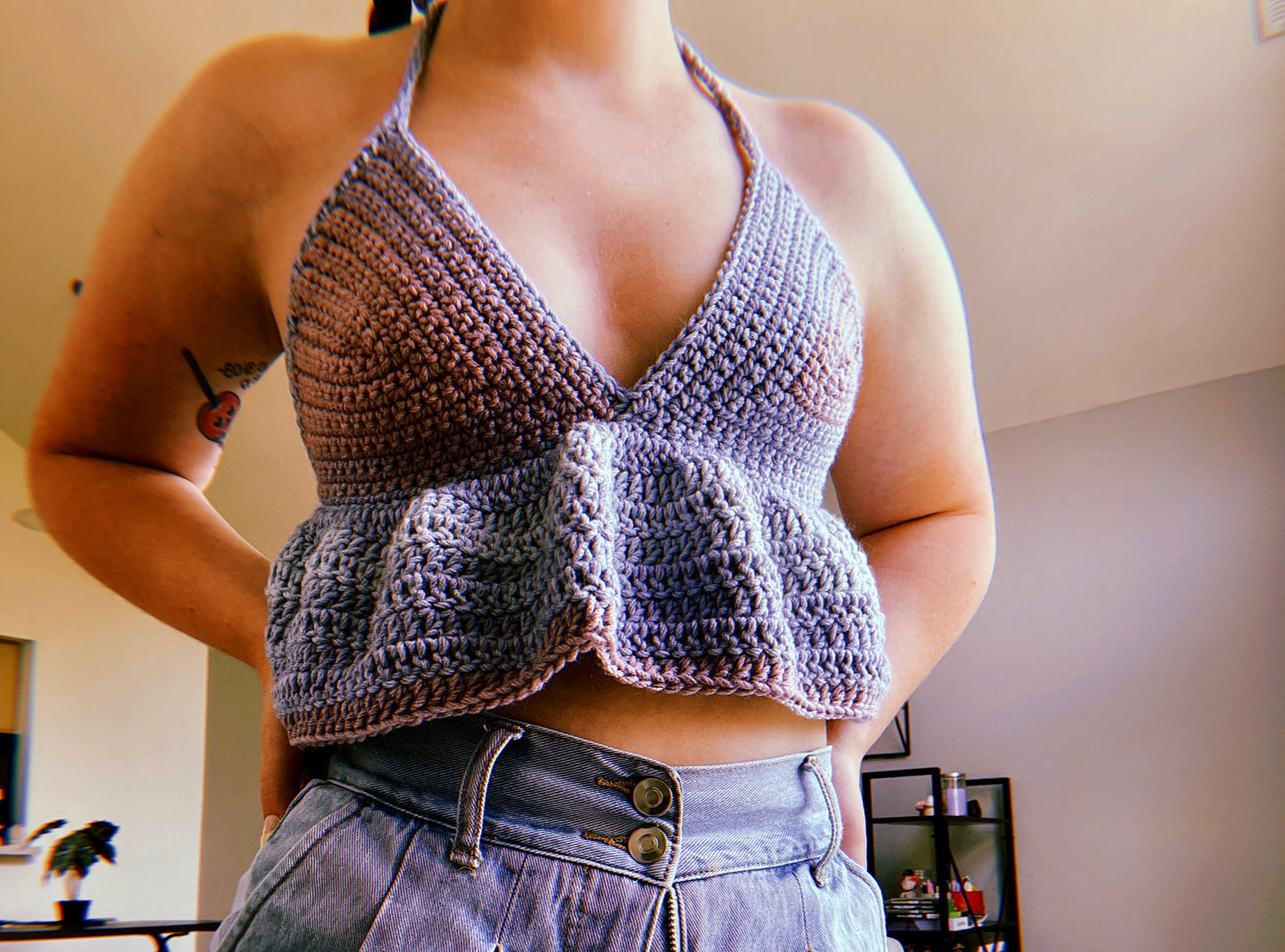 Ruffle Crop Top (XS)