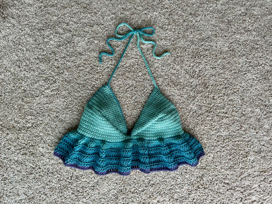 Ruffle Crop Top (L)